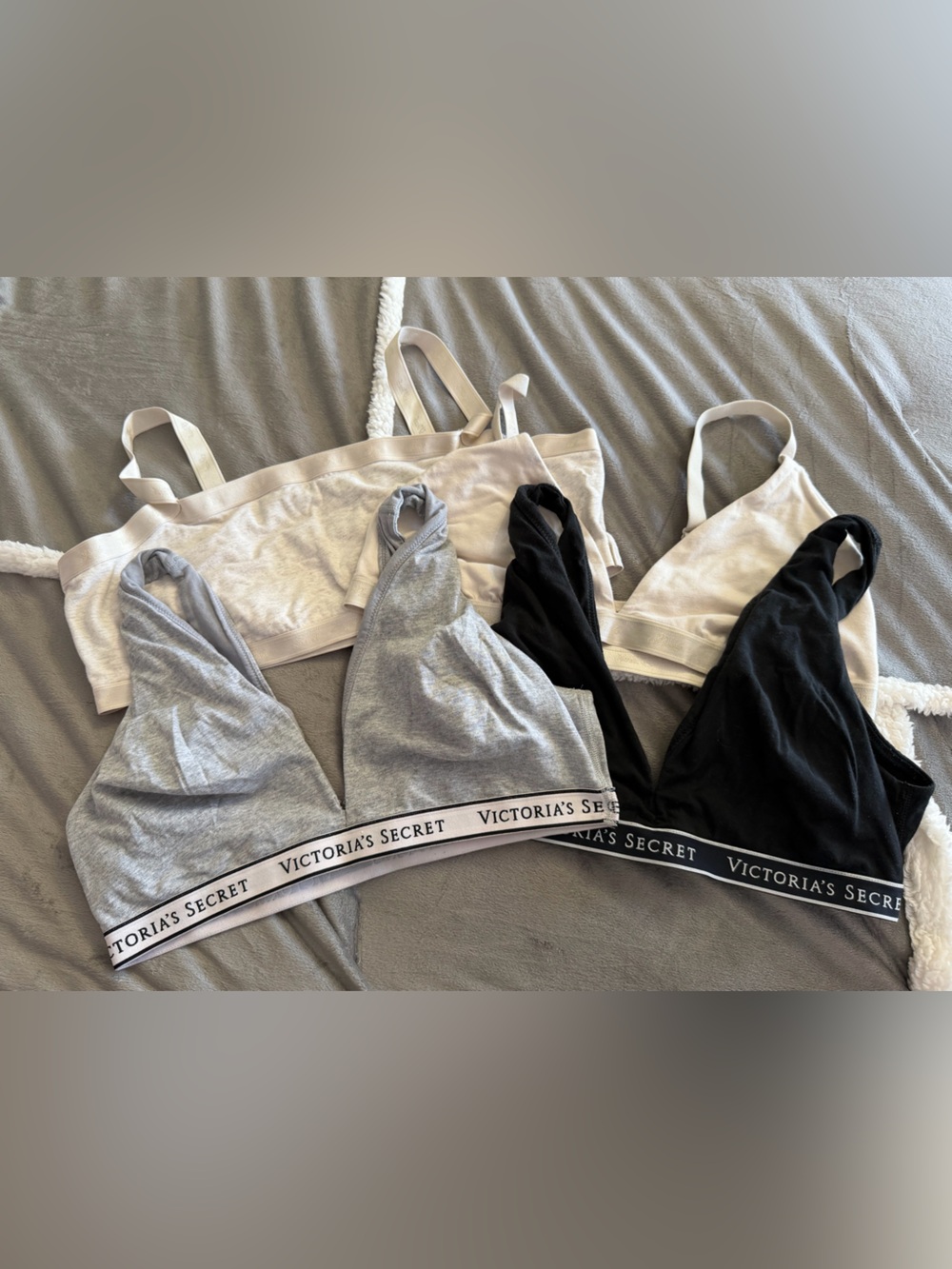 4 VS and PINK bras